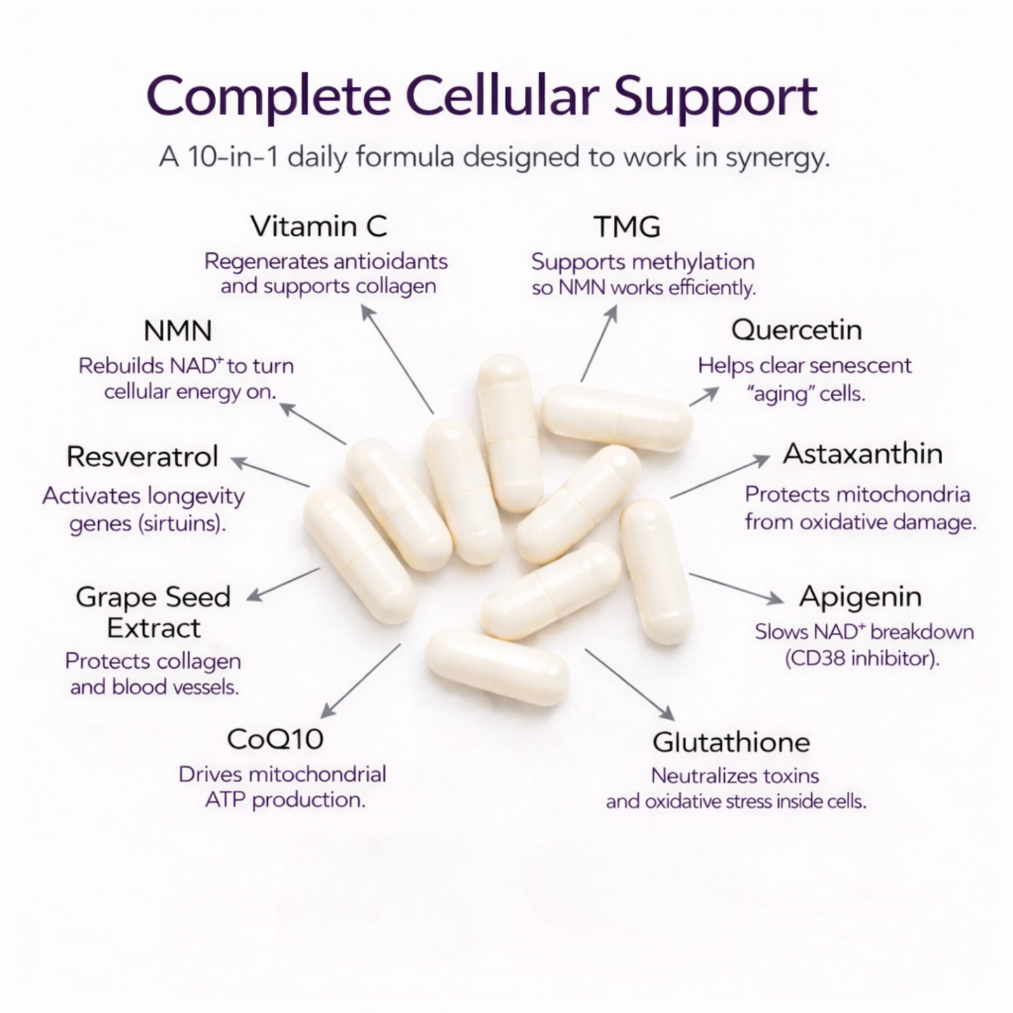 True Origin NMN Daily Capsules (1000 mg)